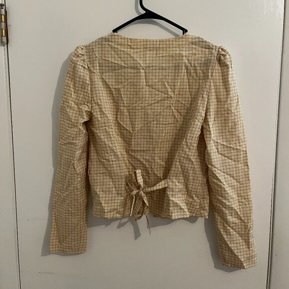 Reformation Callie Check Top - Picture 3 of 3